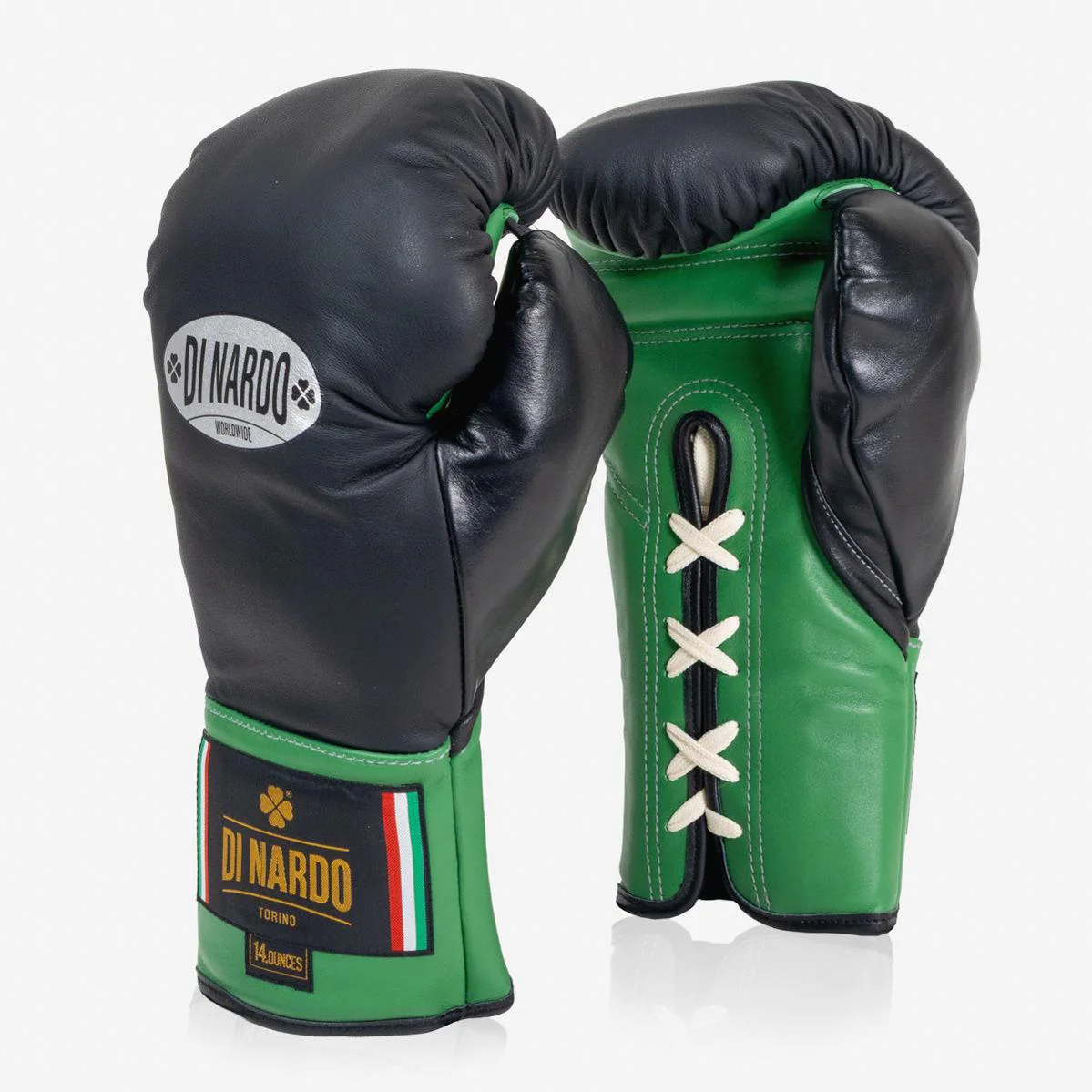 Guantes de boxeo Di Nardo con Cordones 14 Oz Nero-verde - Image 2