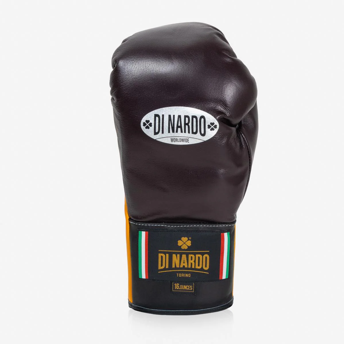 Guantes de boxeo Di Nardo con Cordones 16 Oz Borgoña-amarillo  - Image 4