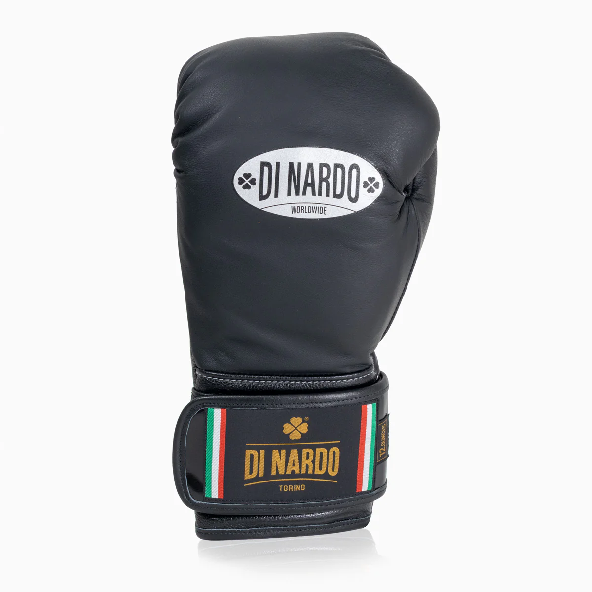 Guantes de boxeo Di Nardo con Velcro 12 Oz Negro-plata oscura  - Image 6