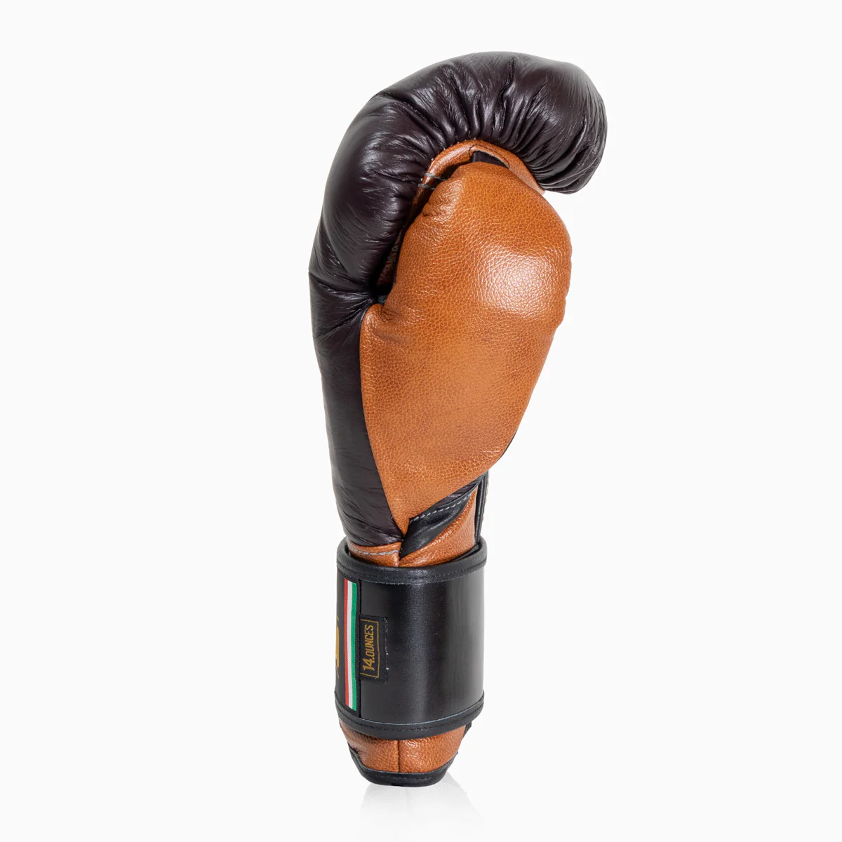 Guantes de boxeo Di Nardo con Velcro 14 Oz Borgoña-coñac - Image 3