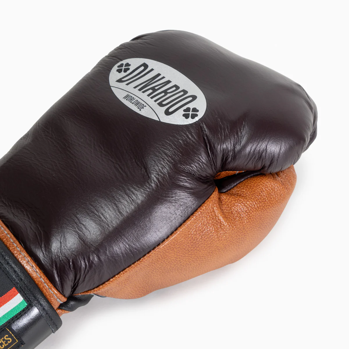 Guantes de boxeo Di Nardo con Velcro 14 Oz Borgoña-coñac - Image 9