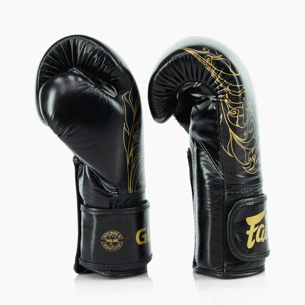 Guantes de boxeo Fairtex x Glory BGVG3 Negro-oro - Image 4
