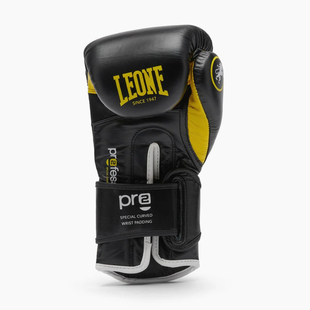 Guantes de boxeo Leone Professional 2 GN115C Amarillo 12 Oz  - Image 3