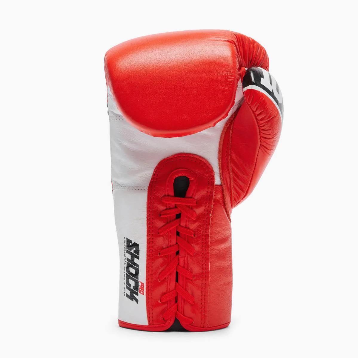 Guantes de boxeo Leone Shock Pro con cordones GN057L Rojo  - Image 4