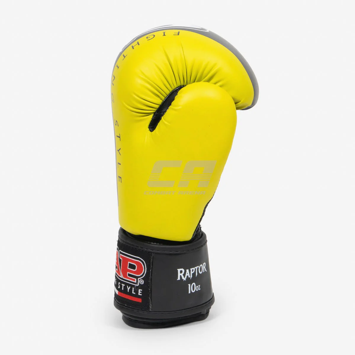Guantes de boxeo Raptor SAP WAKO Negro-amarillo  - Image 4