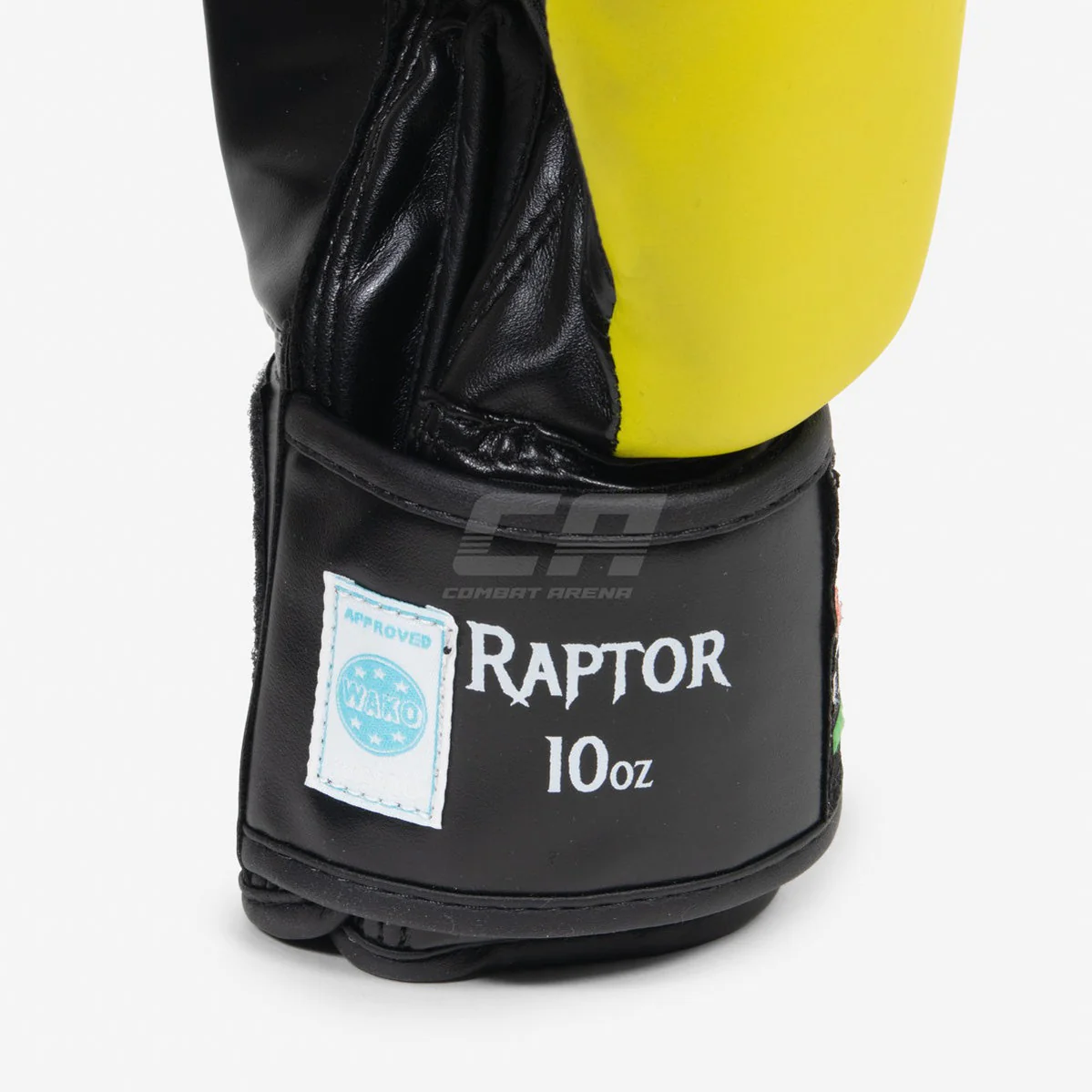 Guantes de boxeo Raptor SAP WAKO Negro-amarillo  - Image 8