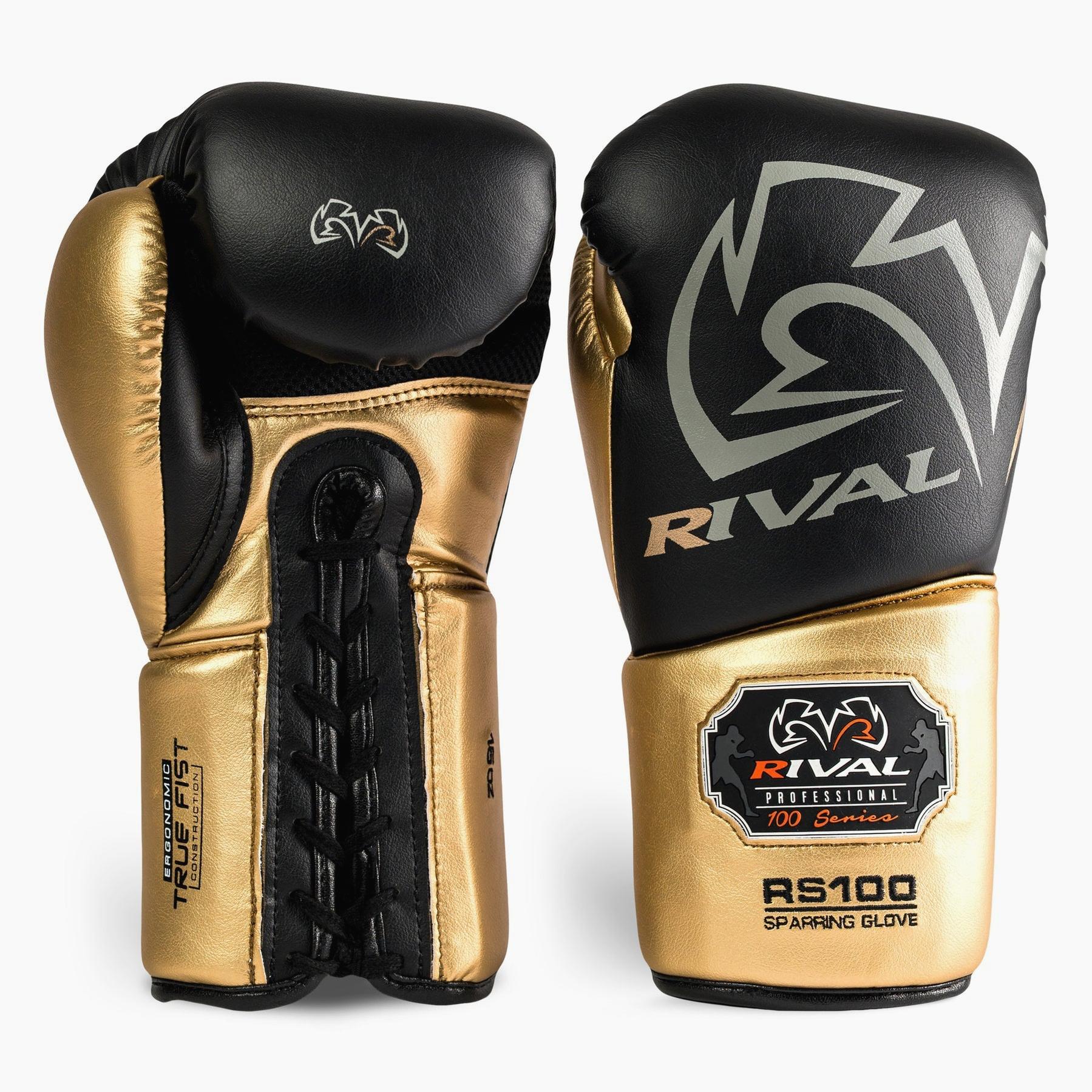 Guantes de boxeo Rival Sparring Profesional RS100 con cordones - Image 10