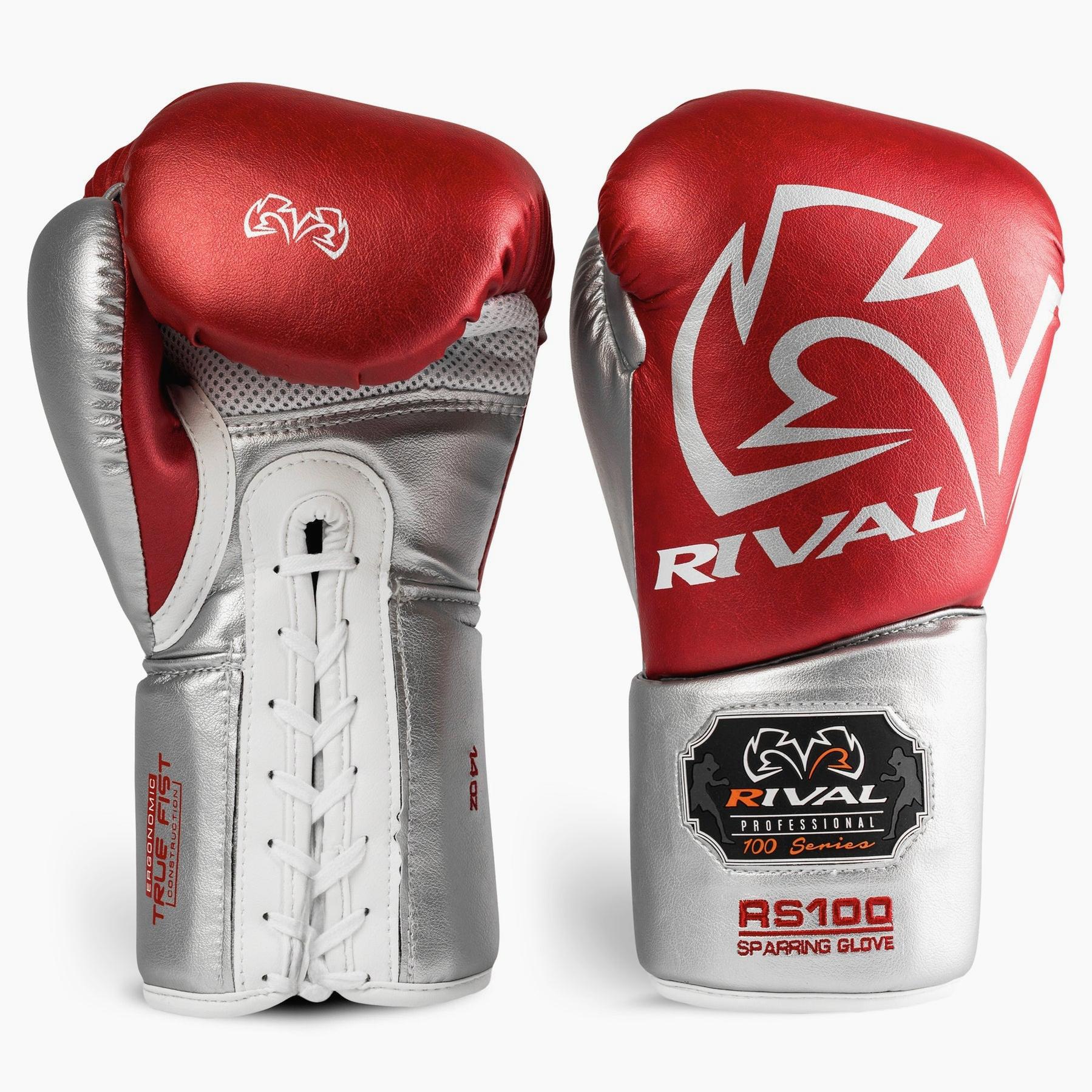 Guantes de boxeo Rival Sparring Profesional RS100 con cordones - Image 14
