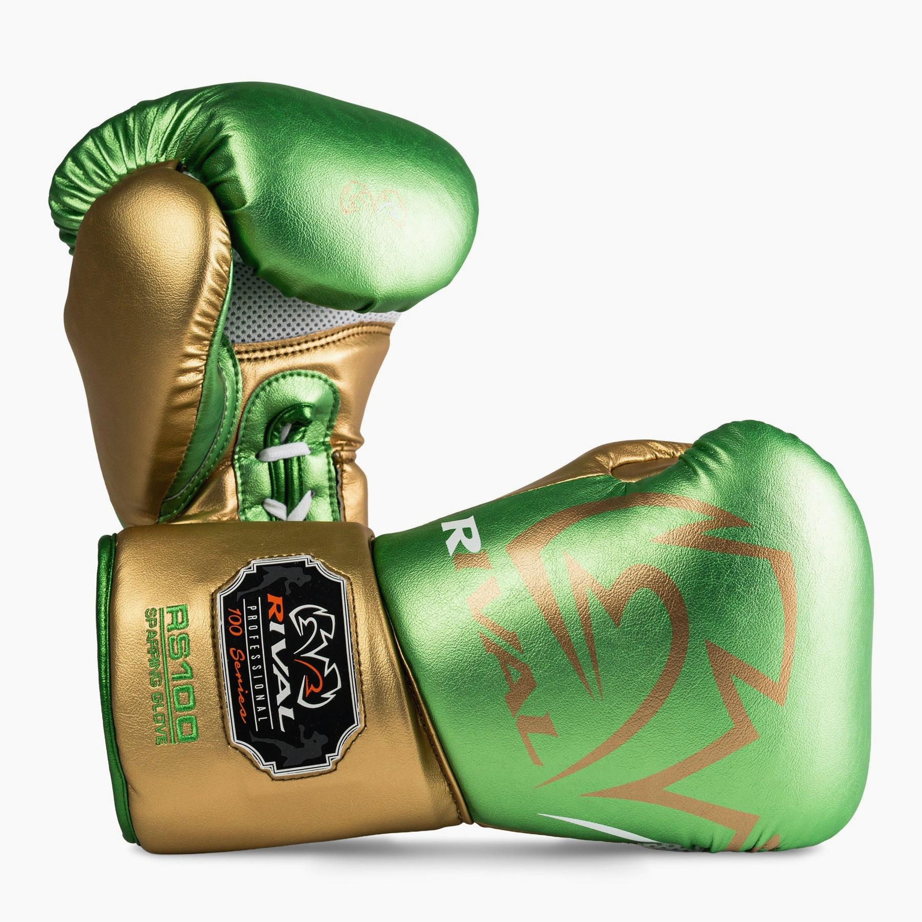 Guantes de boxeo Rival Sparring Profesional RS100 con cordones - Image 17