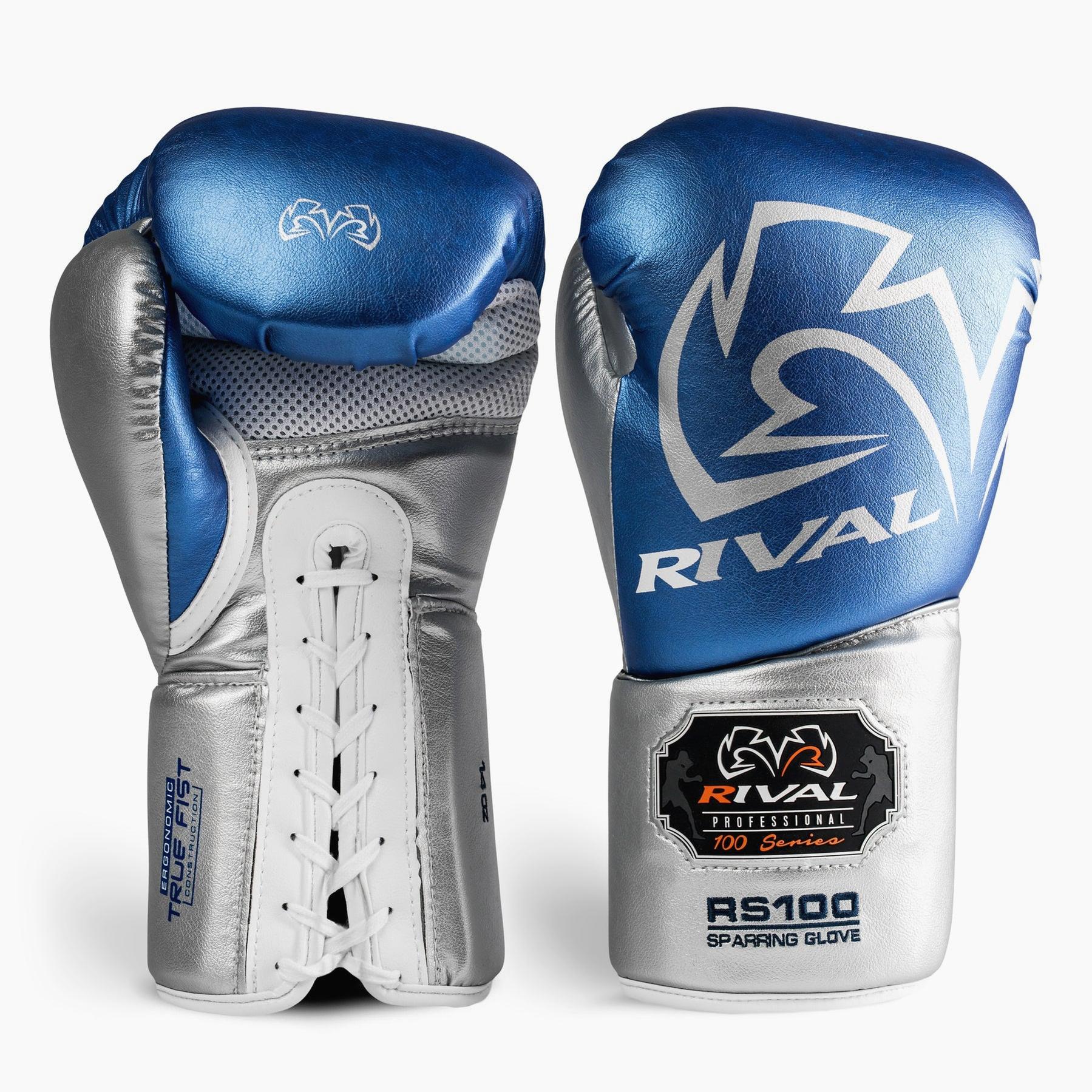 Guantes de boxeo Rival Sparring Profesional RS100 con cordones - Image 6
