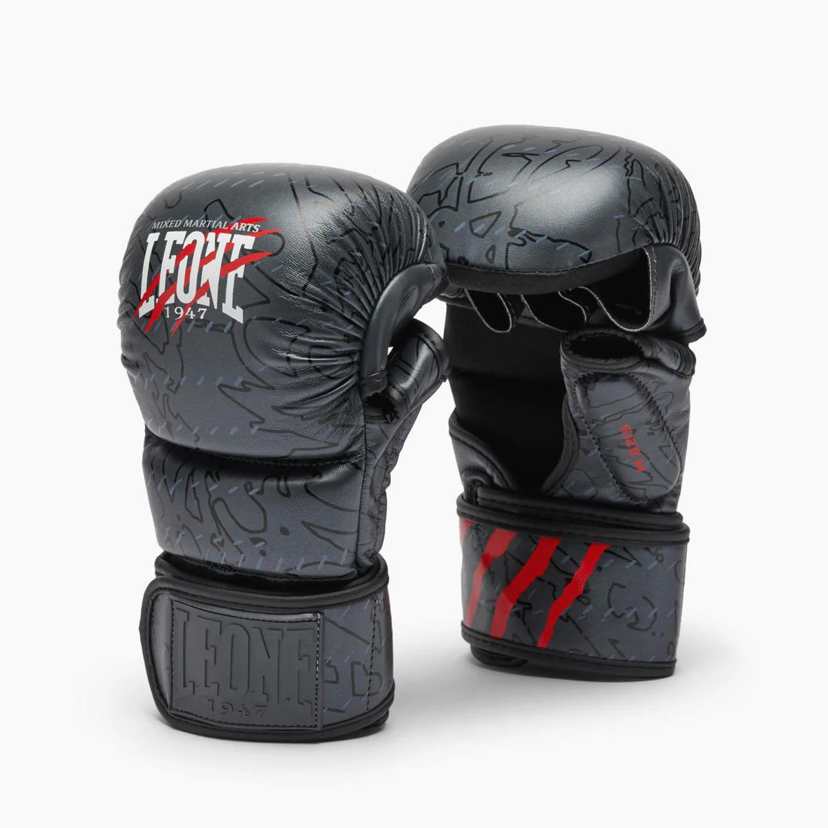 Guantes MMA Leone Primal Instinct Entrenamiento GP116 con pulgar Negro 