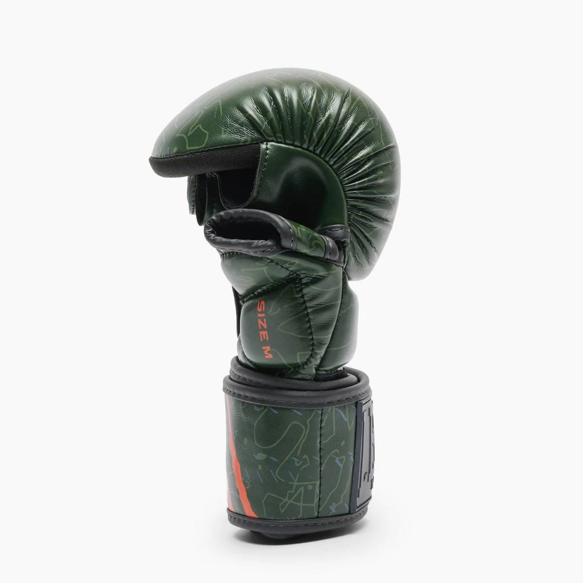 Guantes MMA Leone Primal Instinct Entrenamiento GP116 con pulgar Verde - Image 3