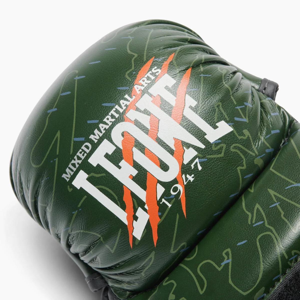 Guantes MMA Leone Primal Instinct Entrenamiento GP116 con pulgar Verde - Image 5