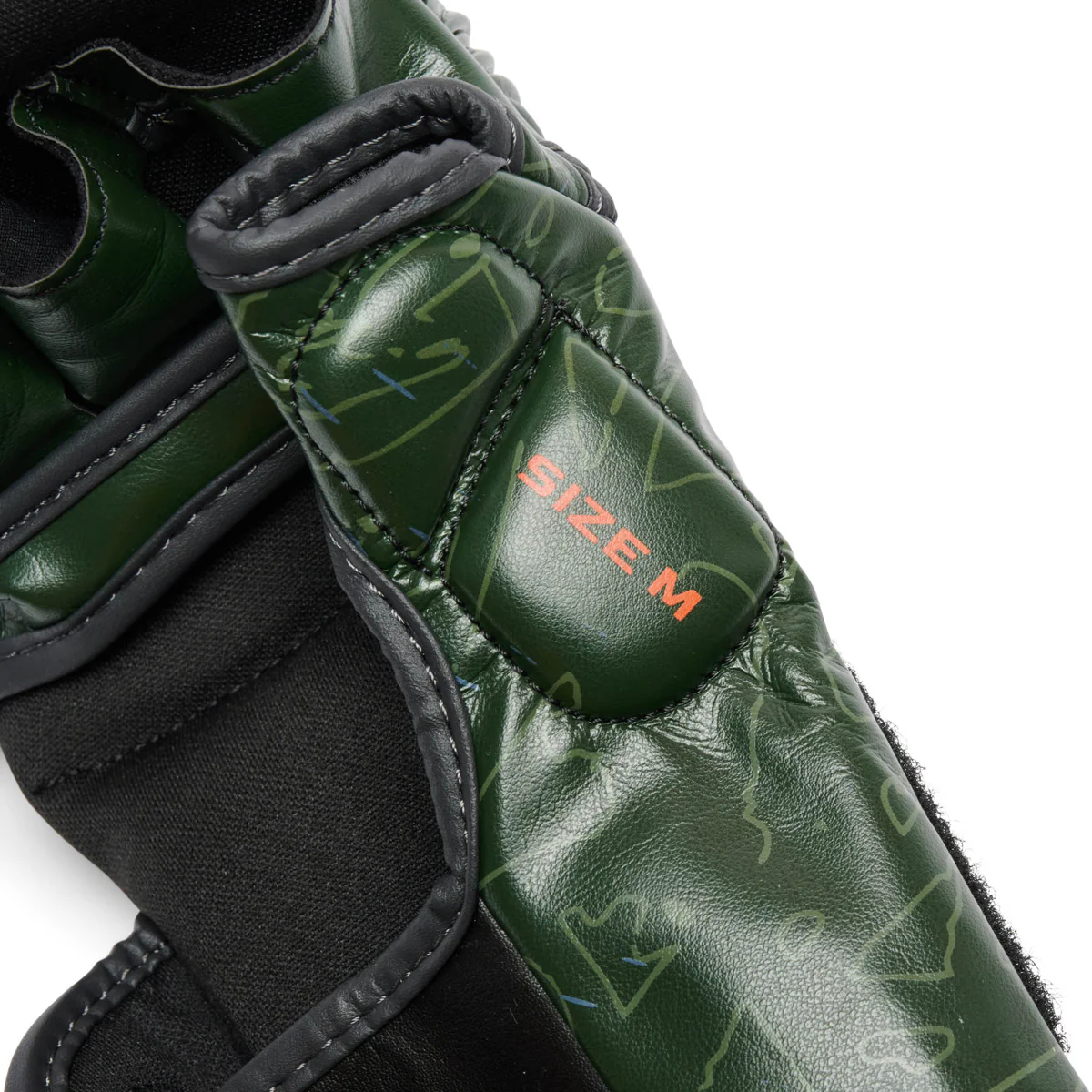 Guantes MMA Leone Primal Instinct Entrenamiento GP116 con pulgar Verde - Image 7