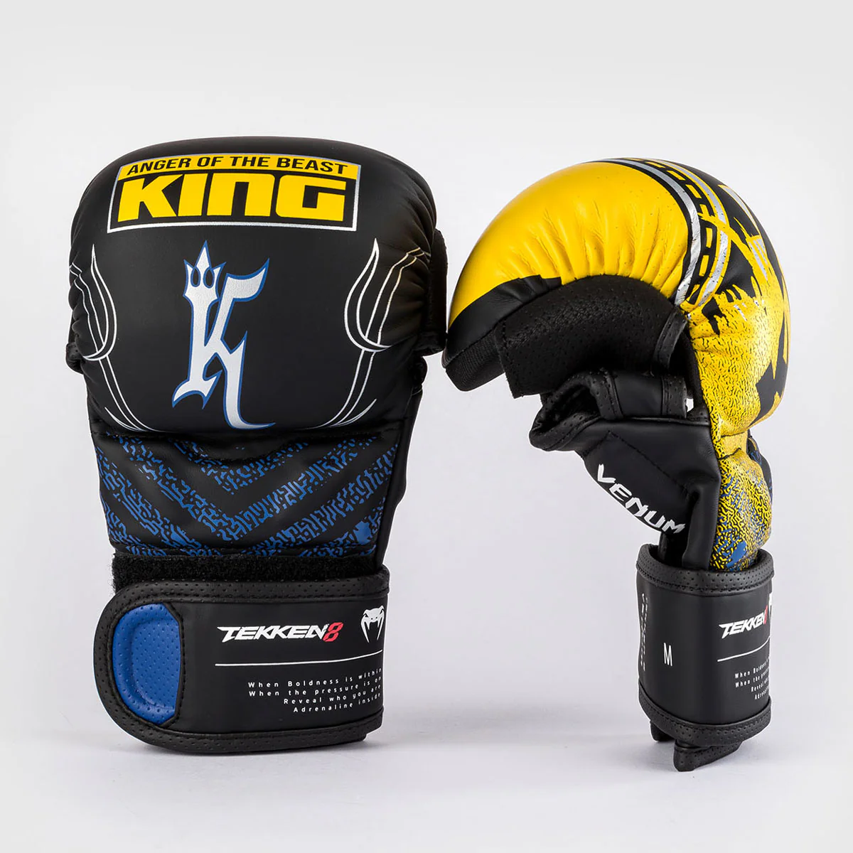 Guantes MMA Tekken 8 King Negro-amarillo - Image 2