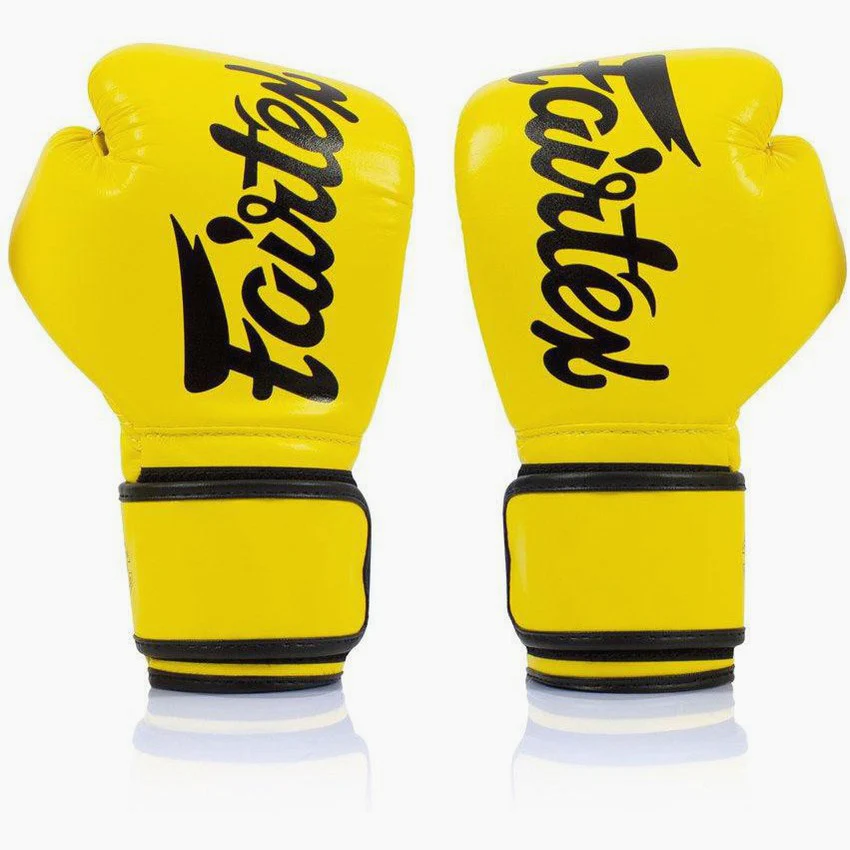 Guantes Muay Thai Fairtex BGV14 Amarillo - Image 2