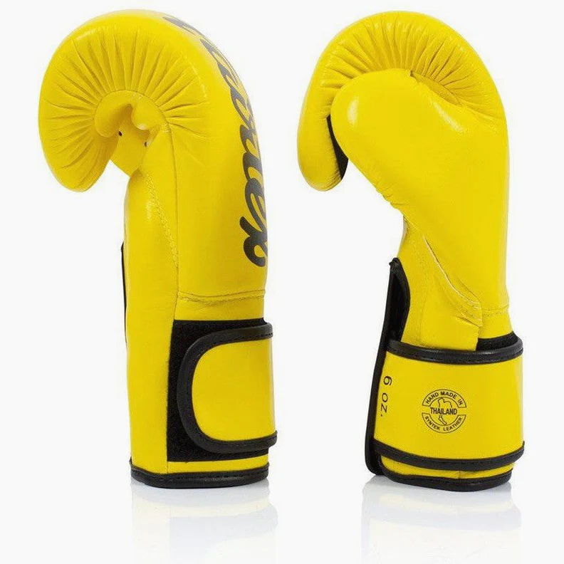 Guantes Muay Thai Fairtex BGV14 Amarillo - Image 3