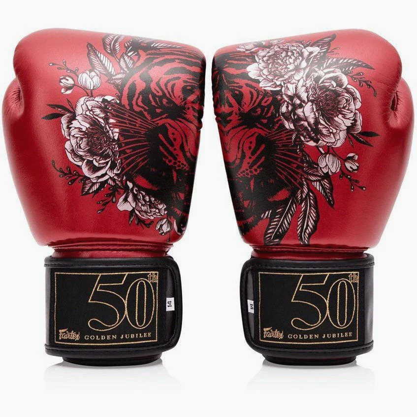 Guantes Muay Thai Fairtex Golden Jubilee - Image 2