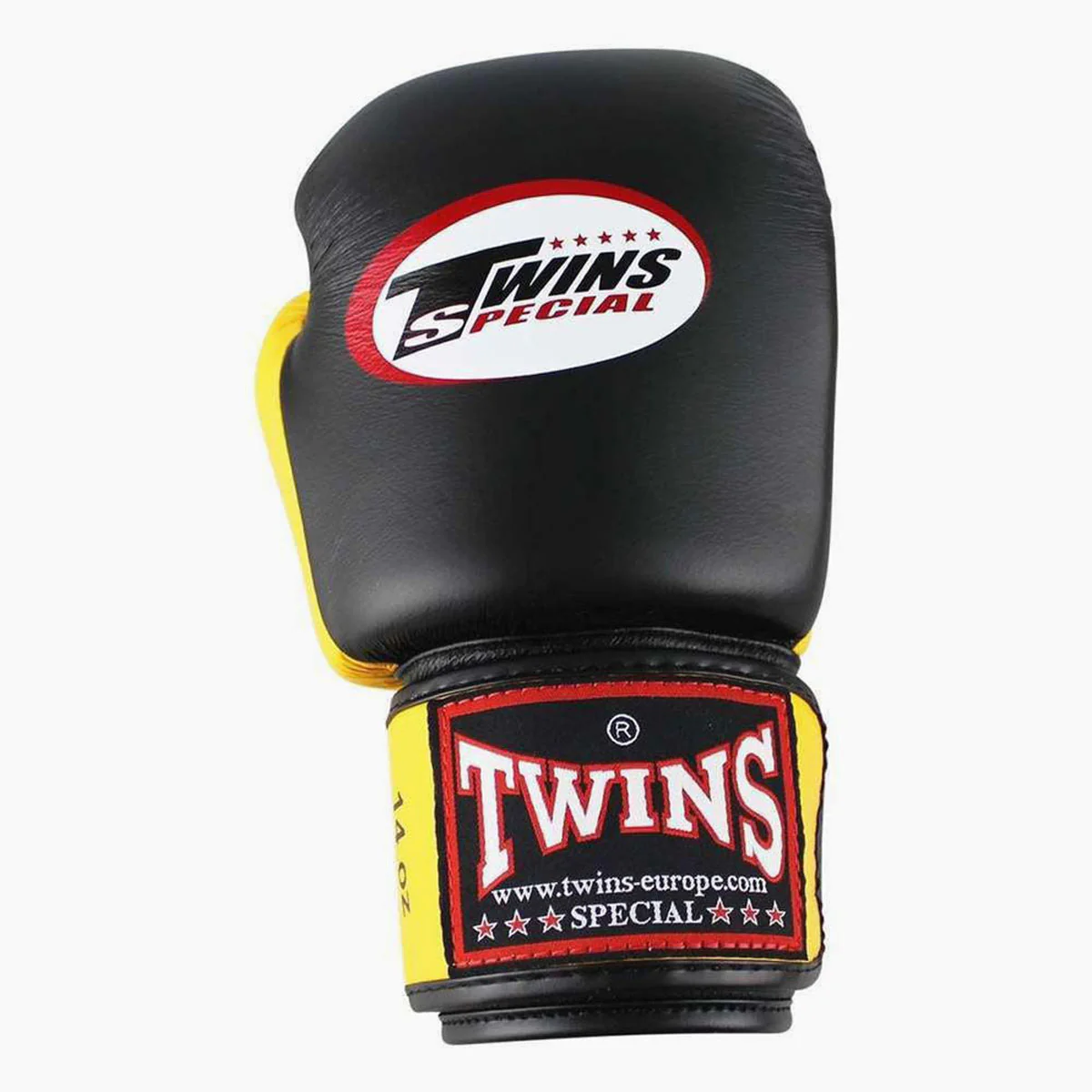 Guantes Muay Thai Twins Special BGVL3 Negro-Amarillo  - Image 3