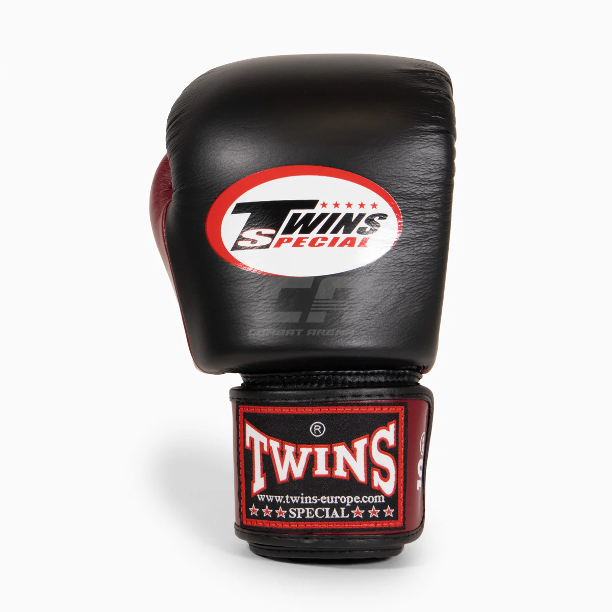 Guantes Muay Thai Twins Special BGVL3 Negro-burdeos  - Image 3