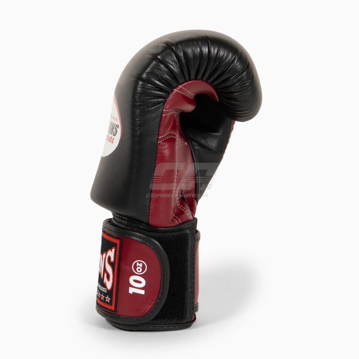 Guantes Muay Thai Twins Special BGVL3 Negro-burdeos  - Image 4