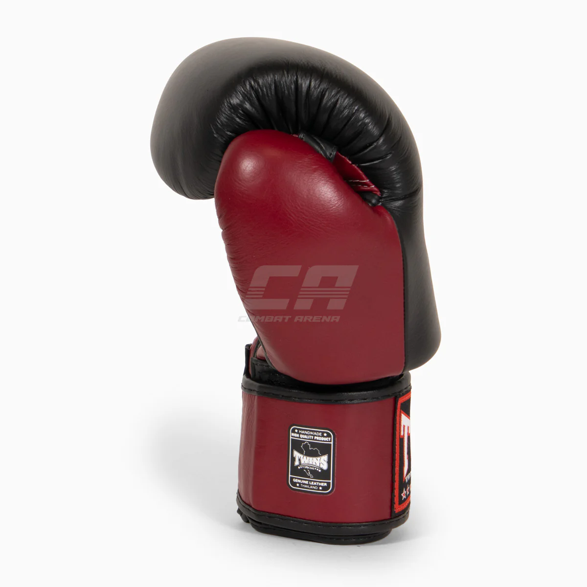 Guantes Muay Thai Twins Special BGVL3 Negro-burdeos  - Image 6