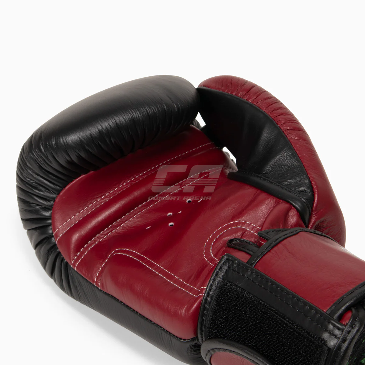 Guantes Muay Thai Twins Special BGVL3 Negro-burdeos  - Image 9