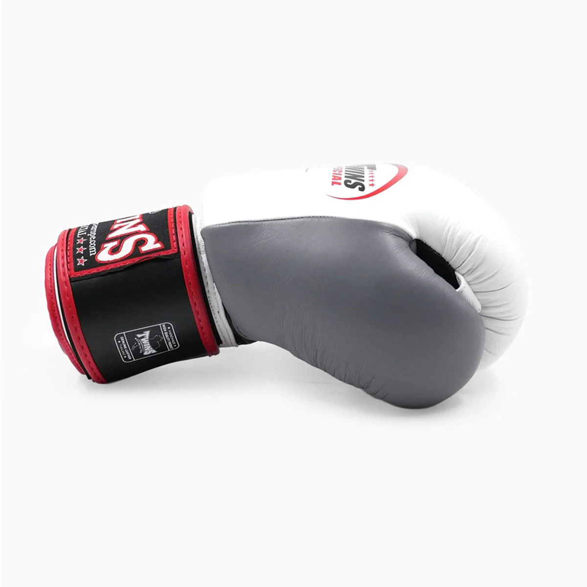 Guantes Muay Thai Twins Special BGVL3 Negro-blanco-gris  - Image 3
