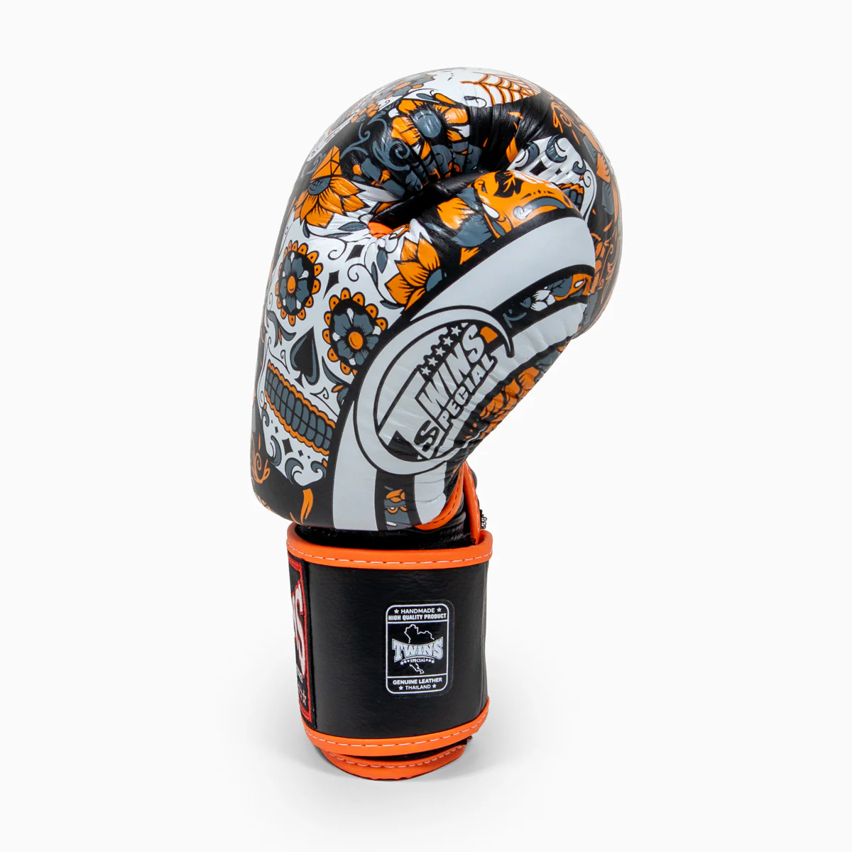 Guantes Muay Thai Twins Special FBGVL 4 Skull Naranja  - Image 3