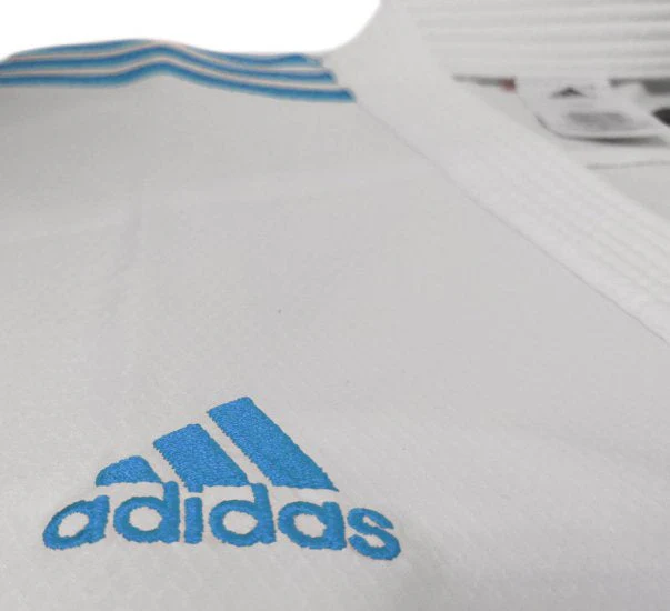 Karategui Adidas Kumite Adilight Primegreen WKF Rayas Azules  - Image 3