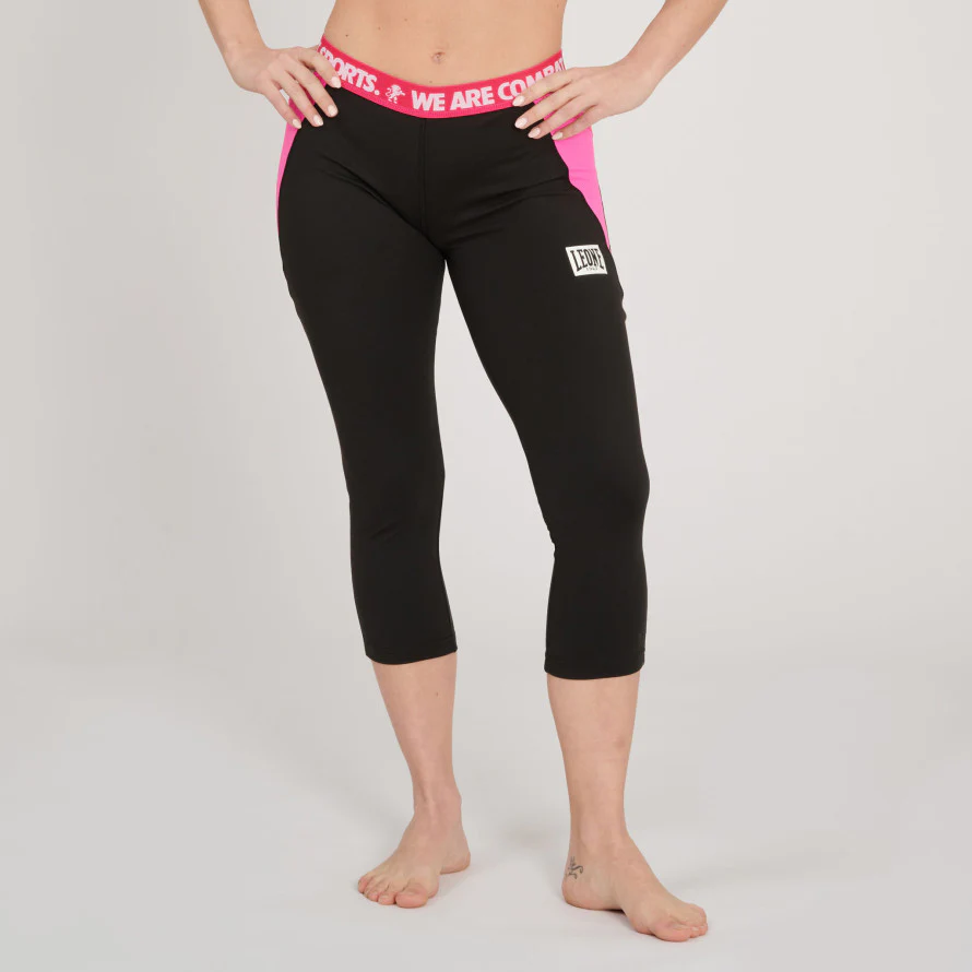 Leggings capri mujer Leone Logo Wacs ABX149  - Image 2