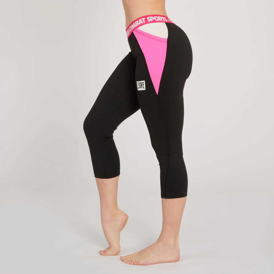 Leggings capri mujer Leone Logo Wacs ABX149  - Image 3