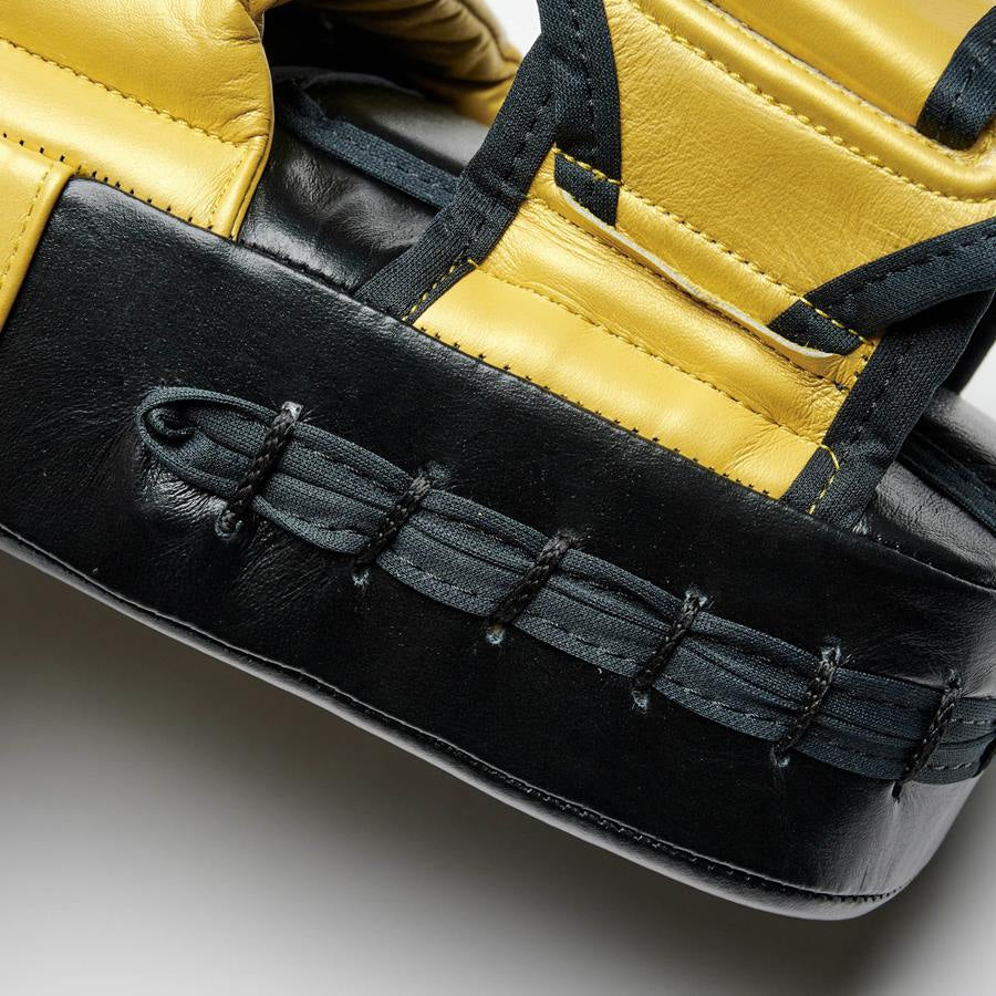 Manoplas de boxeo Leone Speed Línea GM520 Negro-oro - Image 7