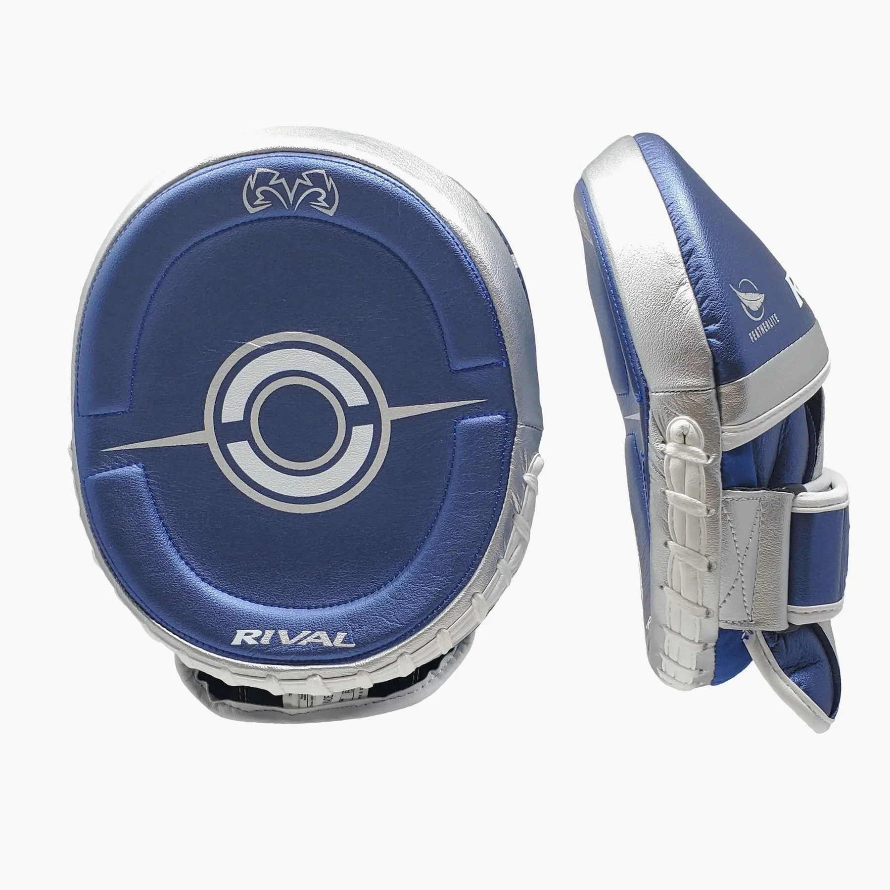 Manoplas de boxeo Rival Profesional RPM100 Azul-Plata - Image 2