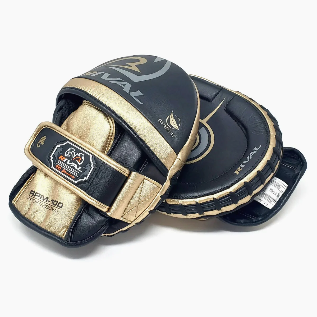 Manoplas de boxeo Rival Professional RPM100 Negro-Oro  - Image 3