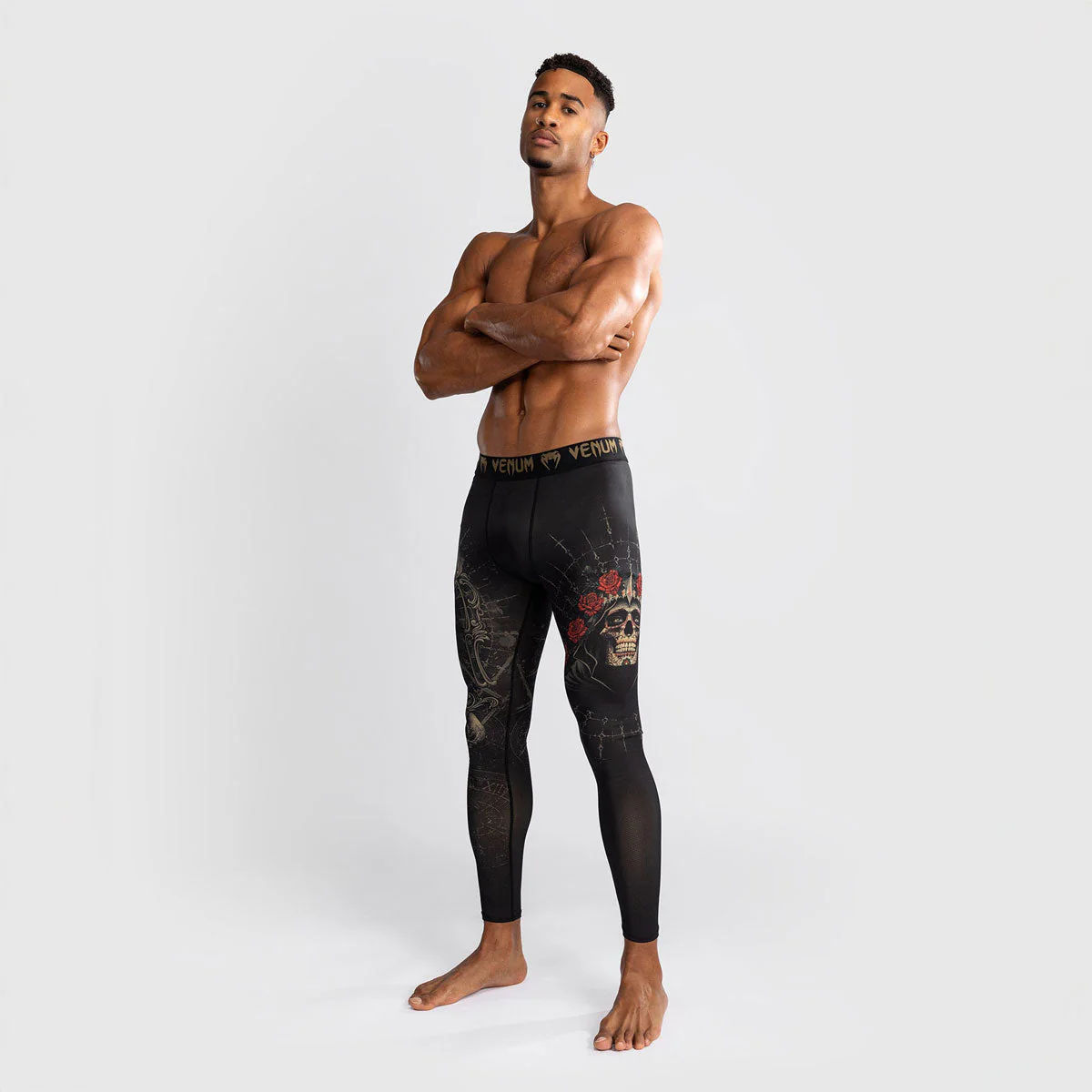Pantalones a compressione Venum Santa Muerte 5.0 Negro-Oro