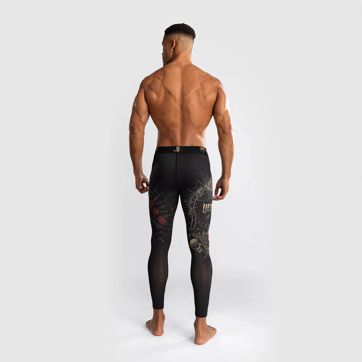 Pantalones a compressione Venum Santa Muerte 5.0 Negro-Oro - Image 3