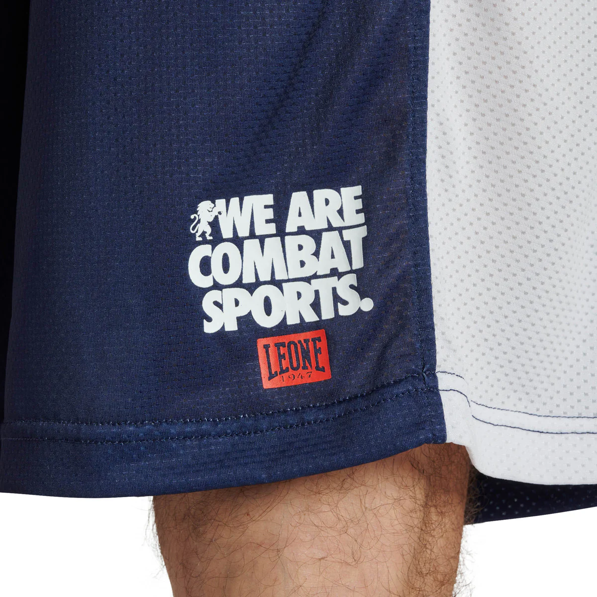 Pantalones cortos de entrenamiento Leone Logo Wacs ABX128 Azul - Image 3