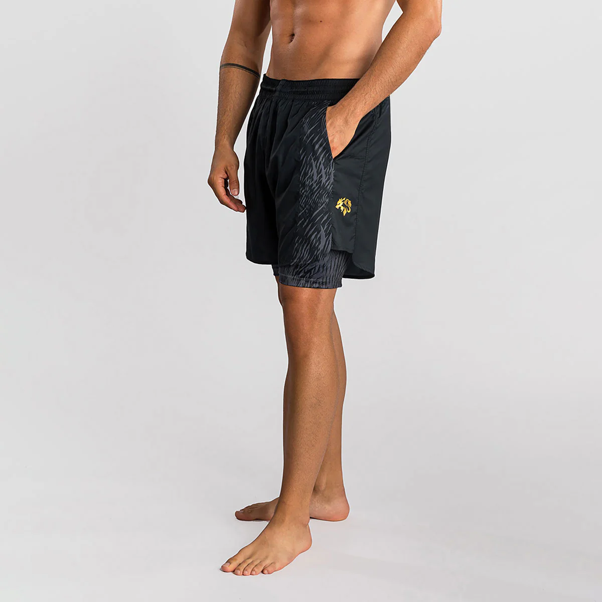 Pantalones cortos de entrenamiento Venum x Chimaev Wild Borz Negro  - Image 2