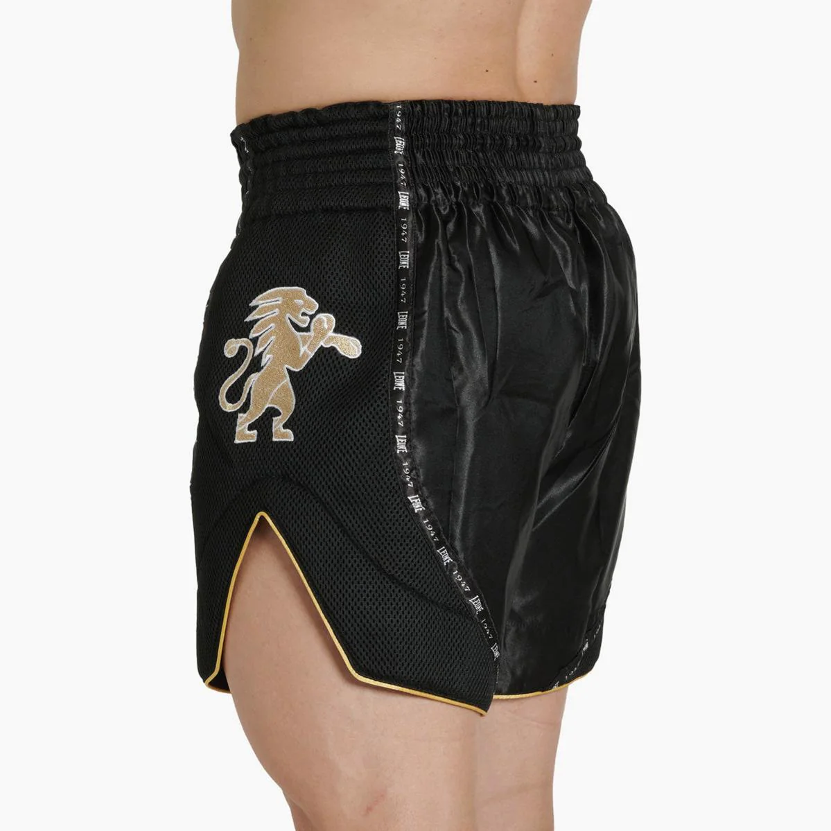 Pantalones cortos kick-tailandés Leone Classic AB881 Negro  - Image 3