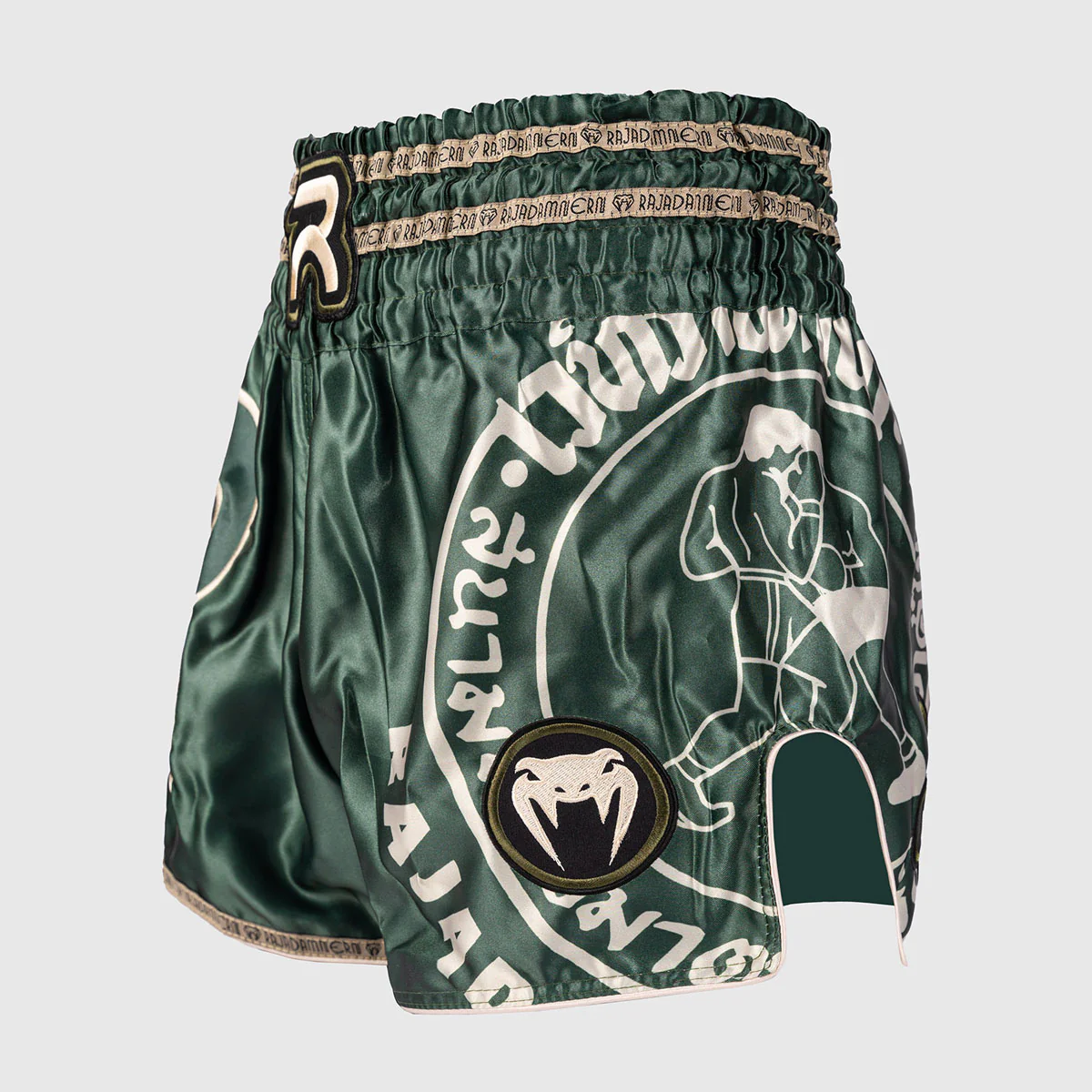 Pantalones cortos kick-tailandés Venum x Rajadamnern Verde - Image 2