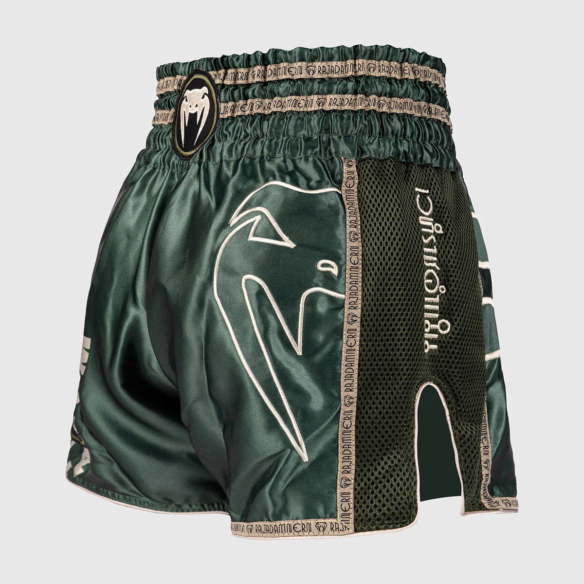Pantalones cortos kick-tailandés Venum x Rajadamnern Verde - Image 3