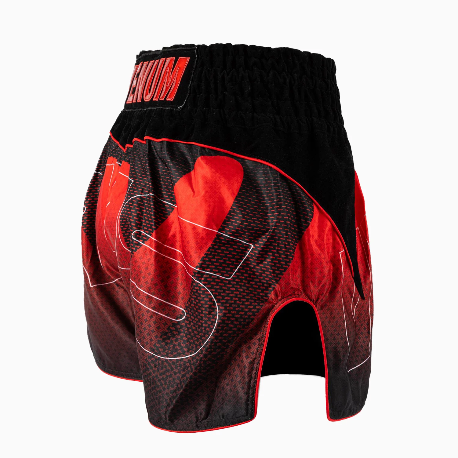 Pantalones cortos kick-thai RWS x Venum 2.0 Negro-rojo - Image 4