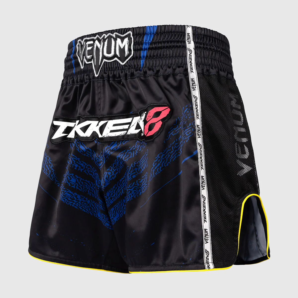 Pantalones cortos kick-tailandés Venum Tekken 8 King Negro-amarillo  - Image 2