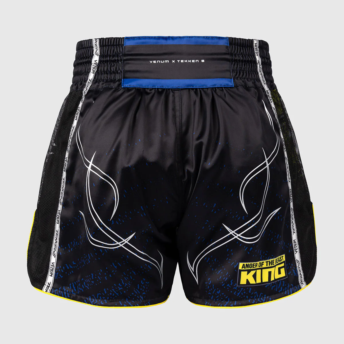 Pantalones cortos kick-tailandés Venum Tekken 8 King Negro-amarillo  - Image 4