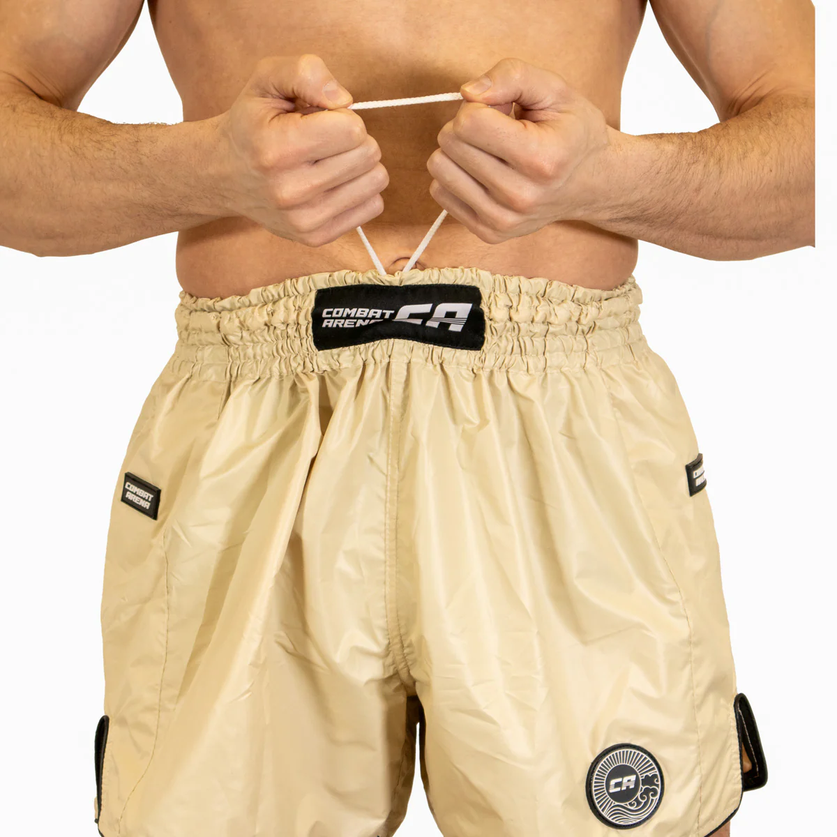 Pantalones kick-thai Combat Arena Light Tech Blanco crema  - Image 9