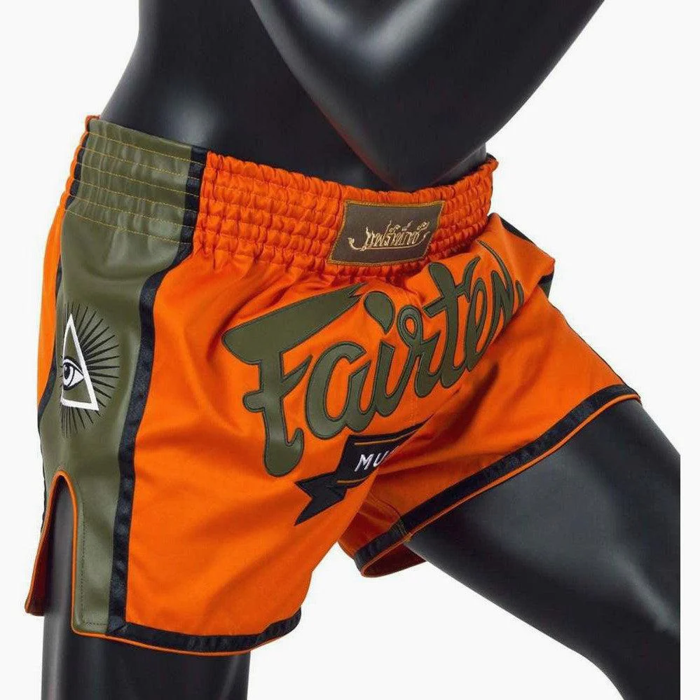 Pantalones kick-thai Fairtex BS1705 Naranja  - Image 3