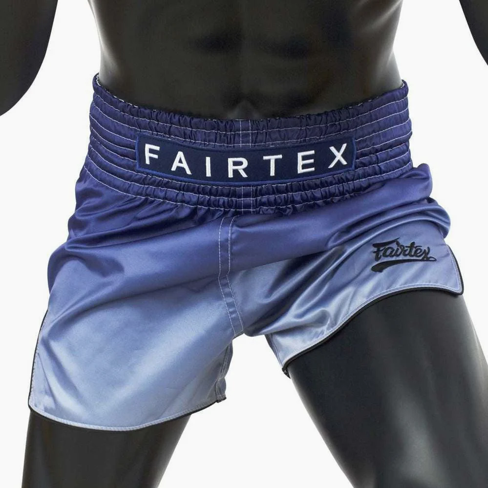 Pantalones kick-thai Fairtex BS1905 Desvanecimiento Azul  - Image 2