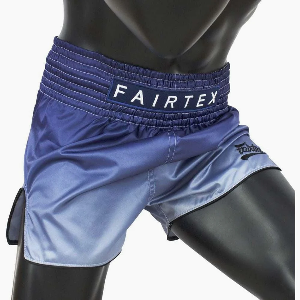 Pantalones kick-thai Fairtex BS1905 Desvanecimiento Azul  - Image 3