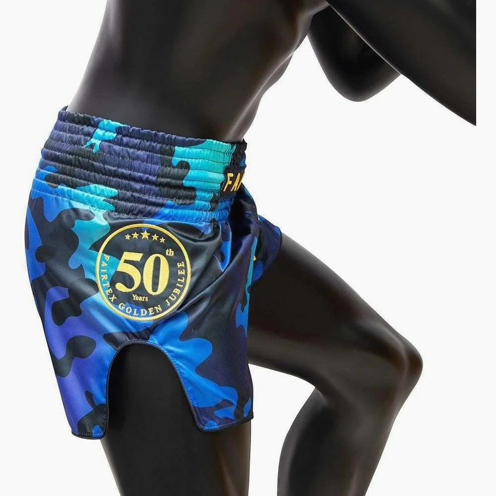 Pantalones kick-thai Fairtex BS1916 Luster de Jubileo de Oro  - Image 6